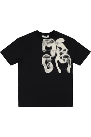 Msgm Camiseta De Jersey De Algodón Estampada