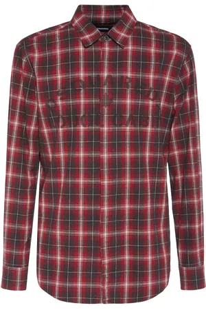 Dsquared2 Camisa De Algodón Estampado