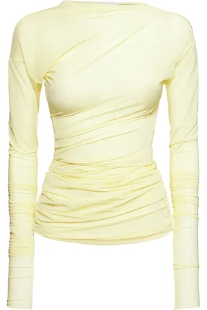 DRIES VAN NOTEN Top De Malla Fruncida