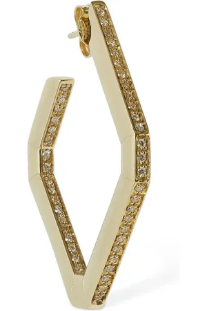 Eera Pendiente Individual De 18kt Y Diamantes