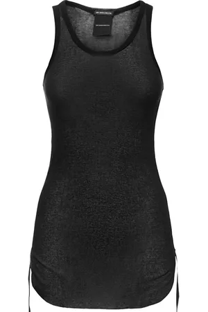ANN DEMEULEMEESTER Tank Top De Algodón Acanalado