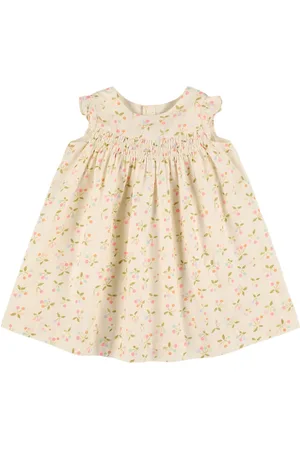 BONPOINT Vestido De Algodón Estampado