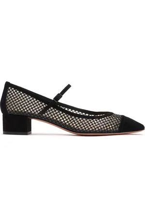 Aquazzura Salones De Malla Con Cristales 35mm