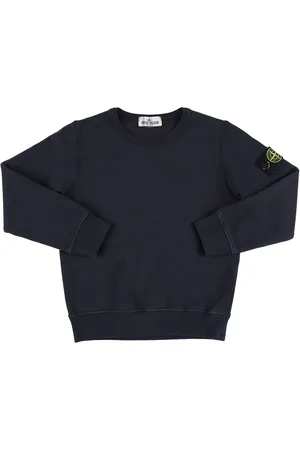Stone Island Sudadera De Jersey De Algodón Con Logo