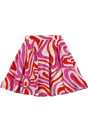 Puccini Falda De Muselina De Algodón Estampada