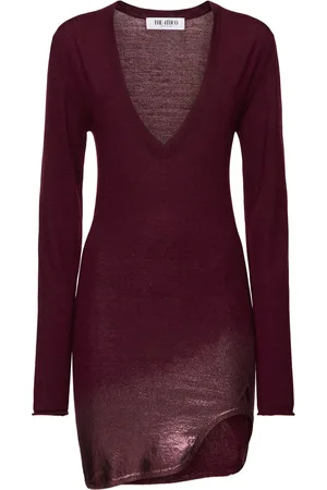 The Attico Vestido Corto De Cashmere Y Seda
