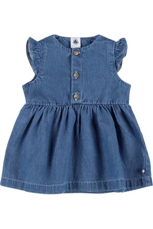 Petit Bateau Vestido De Denim De Algodón