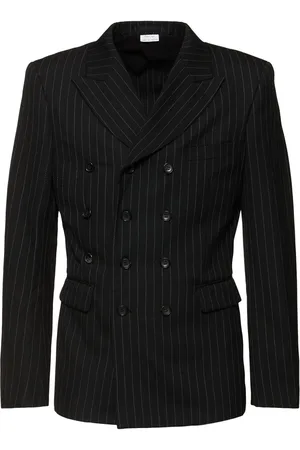 Comme des Garçons Blazer De Gabardina De Lana Stretch