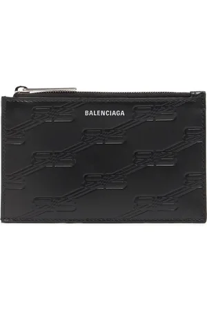 Balenciaga Tarjetero De Piel Bb Monogram