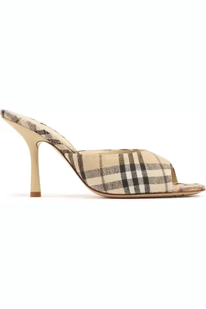 Burberry Mules De Tela 90mm