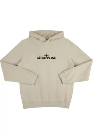 Stone Island Sudadera De Algodón Orgánico Bordado Con Capucha