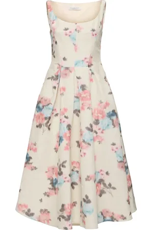 Serafini Vestido Midi De Tafetán