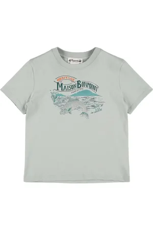 BONPOINT Camiseta De Jersey De Algodón Estampada
