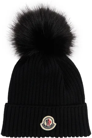 Moncler Gorro Beanie De Lana Con Logo