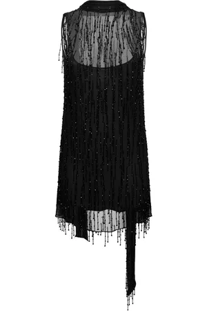 BLUMARINE Vestido Midi Con Cuentas