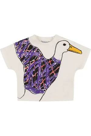 Burberry Camiseta De Jersey De Algodón Estampada