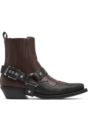 Ganni Botas Cowboy De Piel 60mm