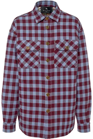 Etro Sobrecamisa De Popelina De Algodón Con Bolsillos