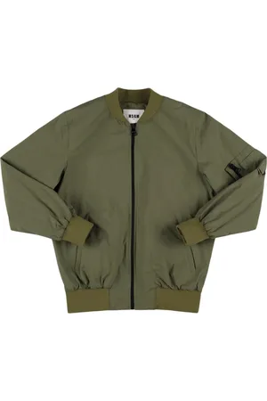 Msgm Chaqueta Bomber De Algodón