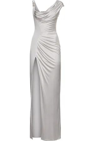 VERSACE Vestido De Jersey De Viscosa Drapeado