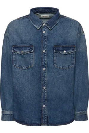 Frame Camisa De Denim Con Bolsillos