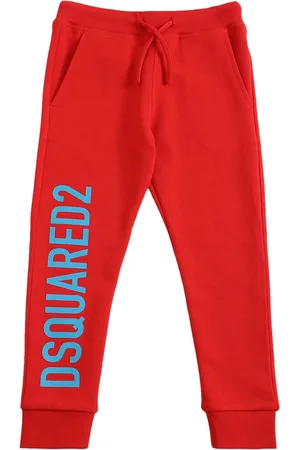 Dsquared2 Pantalones Deportivos De Algodón Estampados