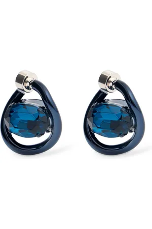 Marni Pendientes De Aro Con Cristales