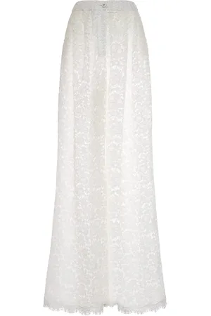 Dolce & Gabbana Pantalones Anchos De Encaje