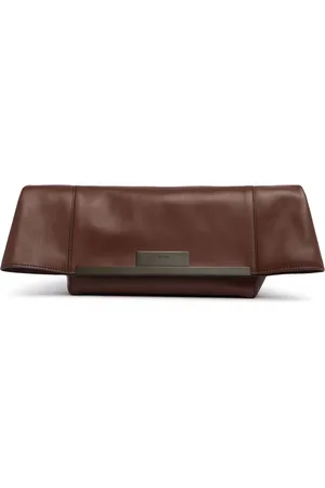 Max Mara Clutch Pequeño Clasp De Piel