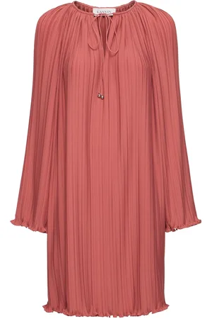 Lanvin Vestido Corto De Encaje