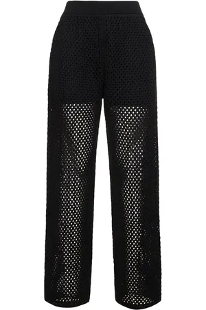 Brunello Cucinelli Pantalones De Anchos De Gasa De Algodón