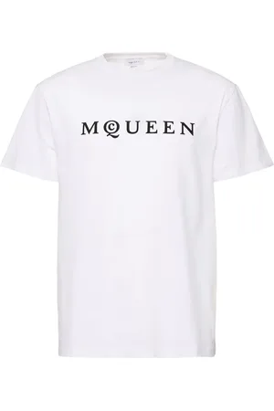 Alexander McQueen Camiseta De Algodón Con Logo