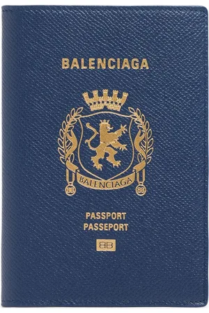 Balenciaga Funda Para Pasaporte De Piel Con Logo