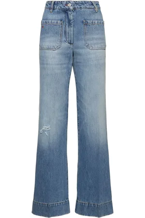Victoria Beckham Jeans Anchos De Denim