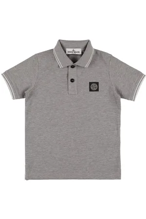 Stone Island Camiseta Polo De Algodón Piqué