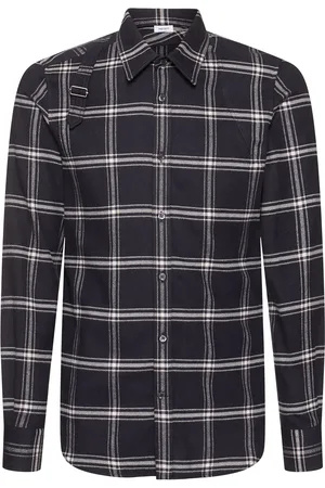 Alexander McQueen Camisa De Algodón De Cuadros