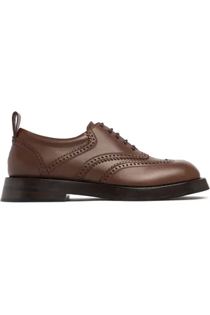 Alexander McQueen Zapatos Derby De Piel Con Cordones