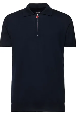 Kiton Polo De Algodón Con Cremallera