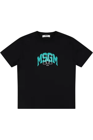 Msgm Camiseta De Jersey De Algodón Estampada