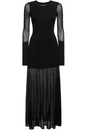 Proenza Schouler Vestido Largo De Punto De Malla