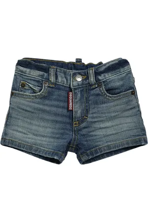 Dsquared2 Shorts De Denim De Algodón Stretch
