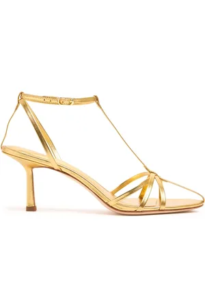 Studio Amelia Sandalias De Piel Metalizada 70mm