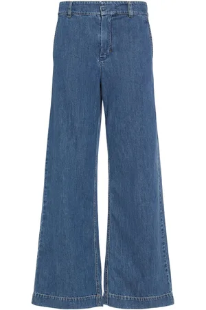 Max Mara Jeans Acampanados De Algodón