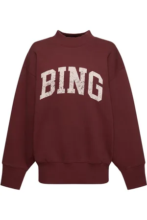 ANINE BING Sudadera De Algodón Con Logo