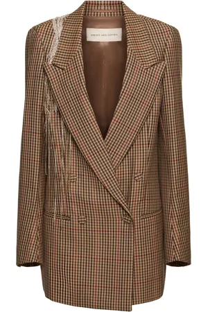 DRIES VAN NOTEN Blazer De Lana Bordado