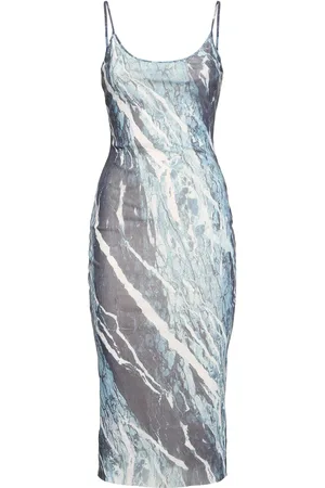 Roberto Cavalli Vestido Midi De Tul Stretch
