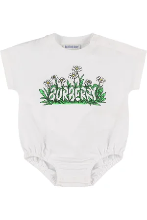 Burberry Pelele De Jersey De Algodón Estampado