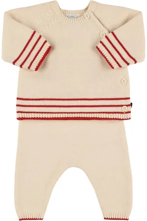 Petit Bateau Suéter Y Pantalones De Punto De Algodón
