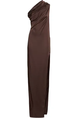 Rick Owens Vestido Largo De Charmeuse