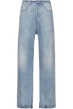 Maison Margiela Jeans Anchos De Denim De Algodón